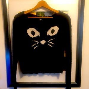 Kitty Cat Cropped Sweater